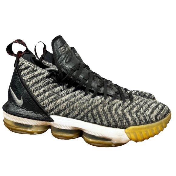Nike Lebron XVI 16 Oreo Men\'s 11.5 Basketball Shoes Sneakers